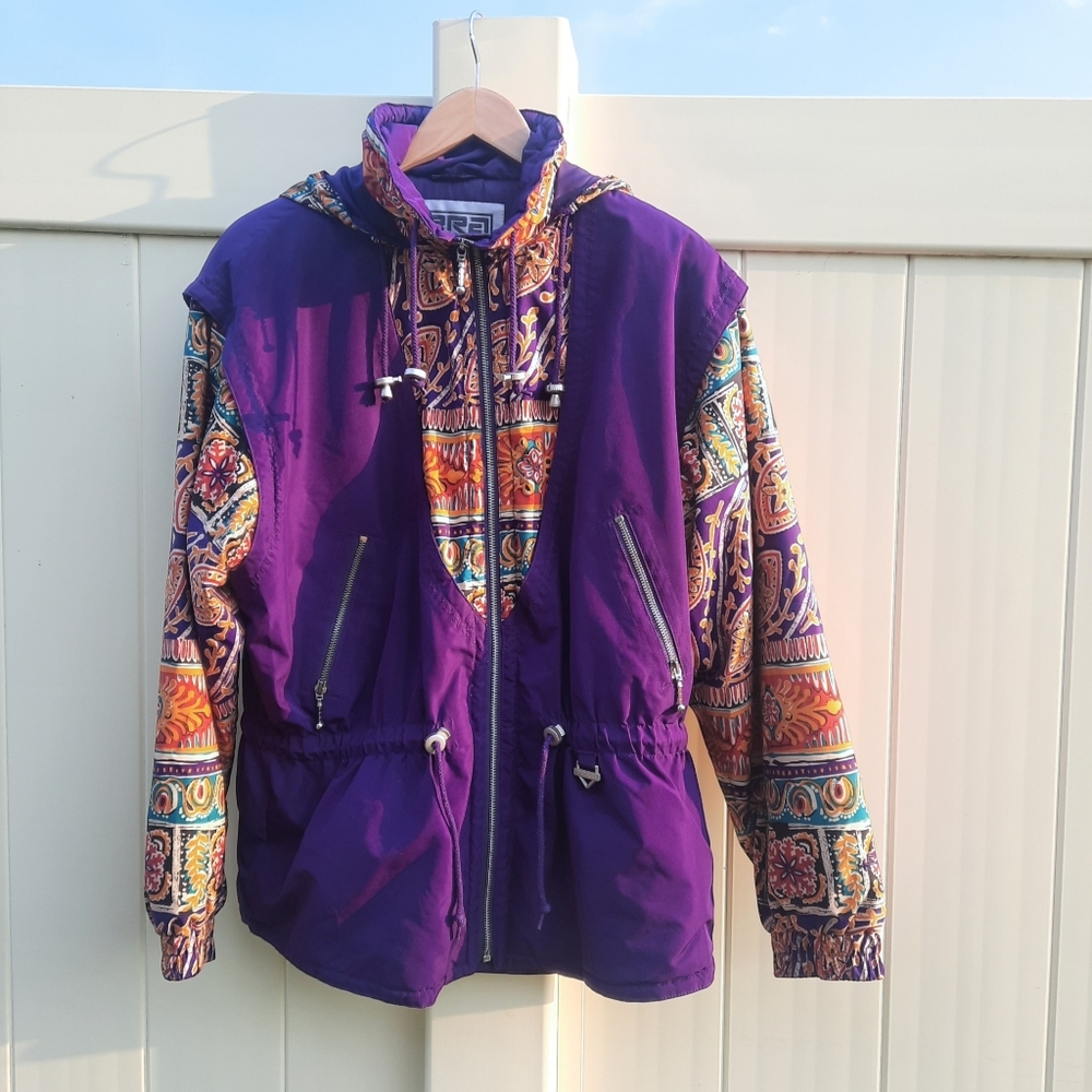 Vintage 80s 90s Fera Skiwear Ski Jacket with Poly Fill Lining |  Size 14